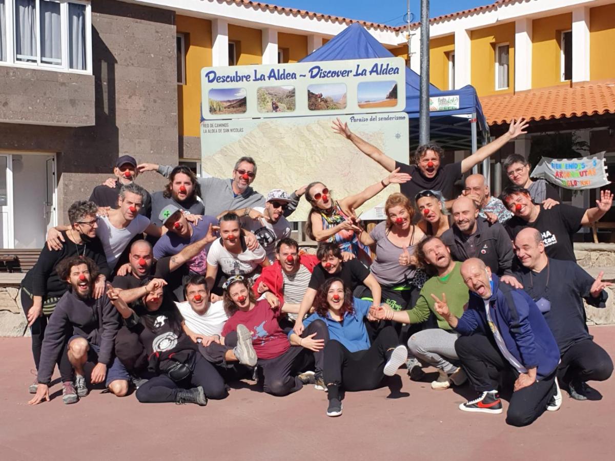 La Hoyilla Hostel - La Aldea San Nicolás Екстериор снимка